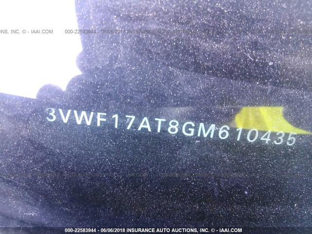 3VWF17AT8GM610435 - 2016 VOLKSWAGEN BEETLE 1.8T/S/WOLFSBURG BLACK photo 9