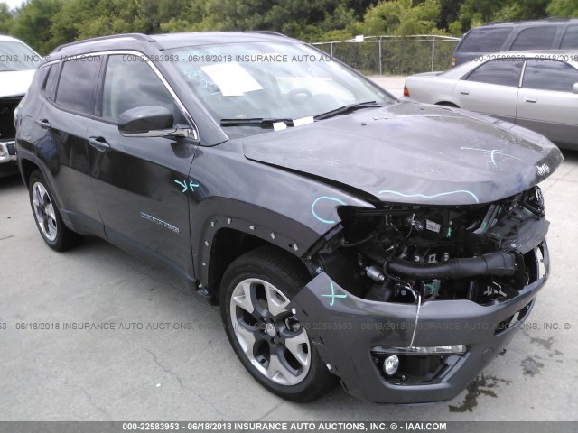 3C4NJCCB5JT358362 - 2018 JEEP COMPASS LIMITED BROWN photo 1