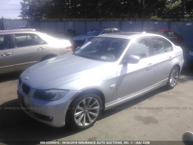 WBAPK5C53BF125231 - 2011 BMW 328 XI SULEV SILVER photo 2