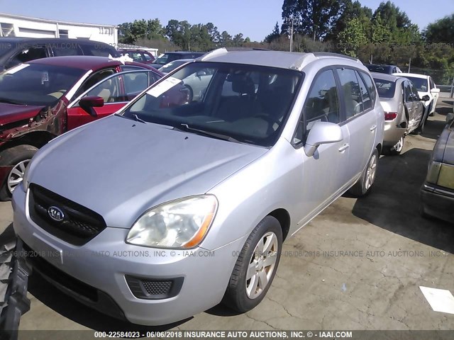 KNAFG525977078397 - 2007 KIA RONDO LX/EX SILVER photo 2