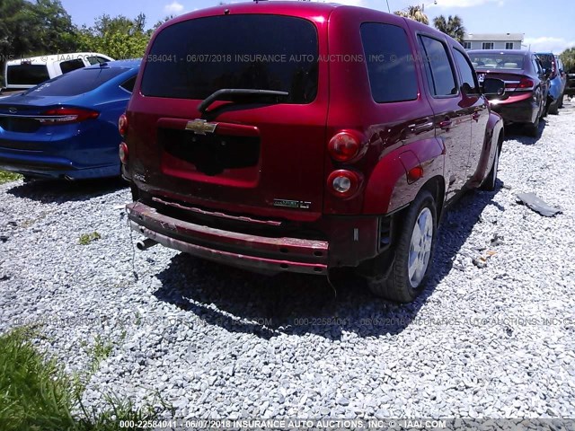 3GNBABDBXAS610891 - 2010 CHEVROLET HHR LT RED photo 6