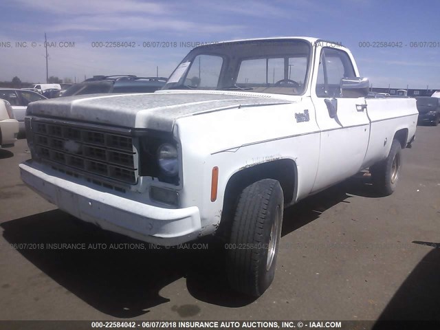 CKR247J180320 - 1977 CHEVROLET CUSTOM DELUXE 20  WHITE photo 2