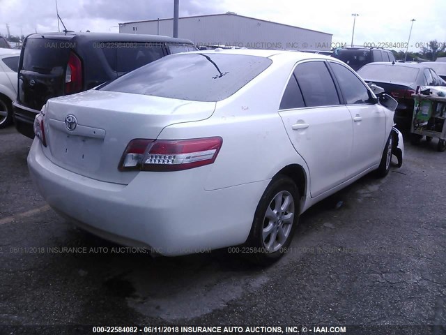4T1BF3EK7BU695183 - 2011 TOYOTA CAMRY SE/LE/XLE თეთრი ფოტო 4