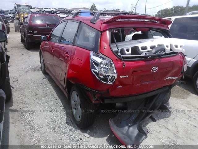 2T1KR32E14C218341 - 2004 TOYOTA COROLLA MATRIX XR RED photo 3