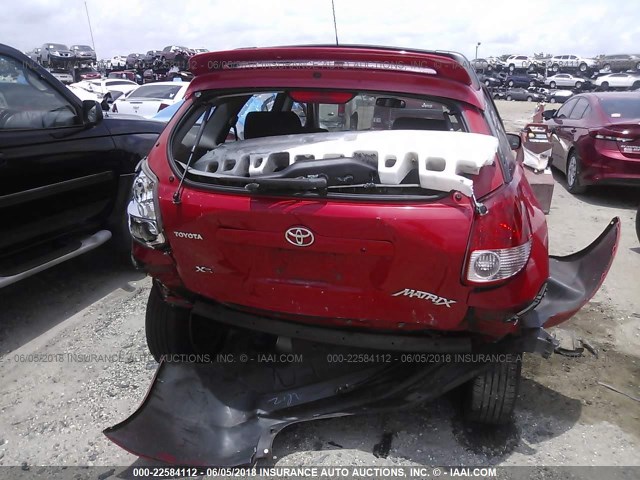 2T1KR32E14C218341 - 2004 TOYOTA COROLLA MATRIX XR RED photo 6