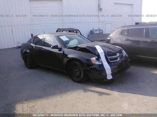 1B3BD4FBXBN517262 - 2011 DODGE AVENGER EXPRESS BLACK photo 1