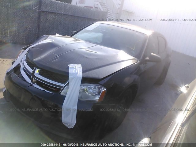 1B3BD4FBXBN517262 - 2011 DODGE AVENGER EXPRESS BLACK photo 2