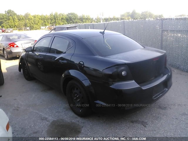 1B3BD4FBXBN517262 - 2011 DODGE AVENGER EXPRESS 黑色 照片 3