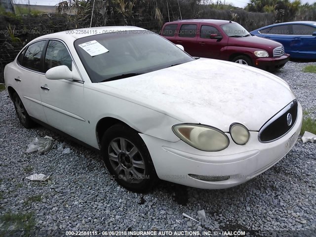 2G4WC552161242720 - 2006 BUICK LACROSSE CX WHITE photo 1