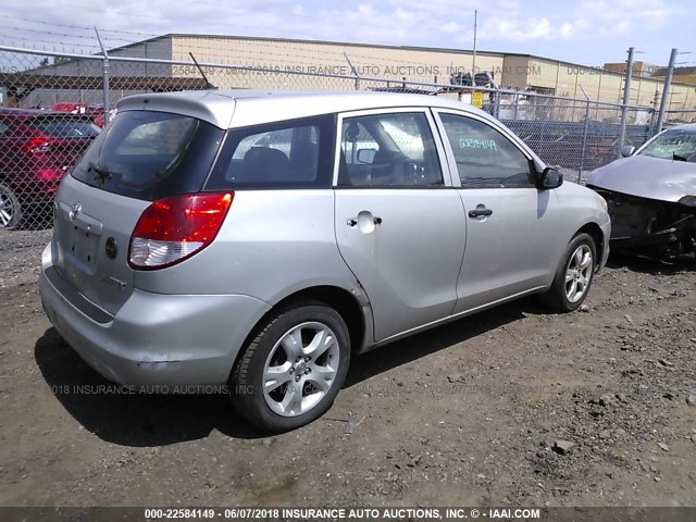 2T1KR32E93C071863 - 2003 TOYOTA COROLLA MATRIX XR SILVER photo 4