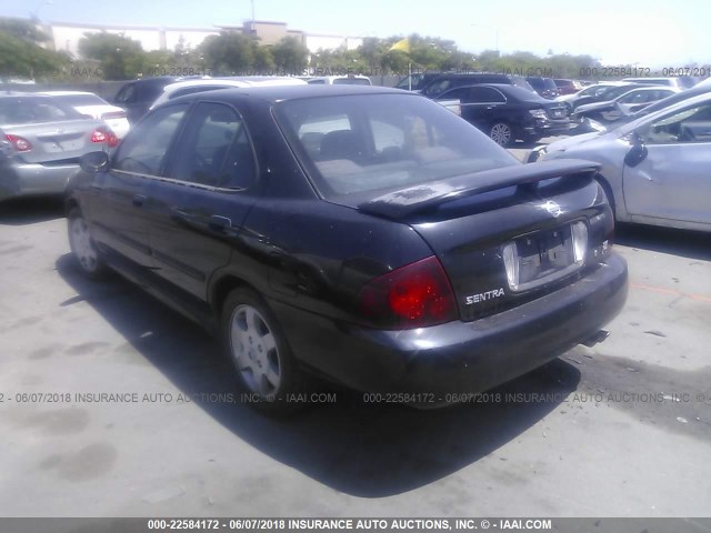 3N1AB51D56L470164 - 2006 NISSAN SENTRA SE-R SPEC V BLACK photo 3