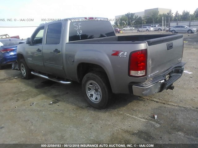 3GTEK23399G248337 - 2009 GMC SIERRA K1500 SLE GRAY photo 3