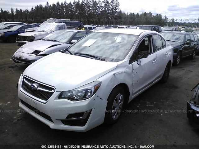 JF1GJAA67FH017978 - 2015 SUBARU IMPREZA WHITE photo 2