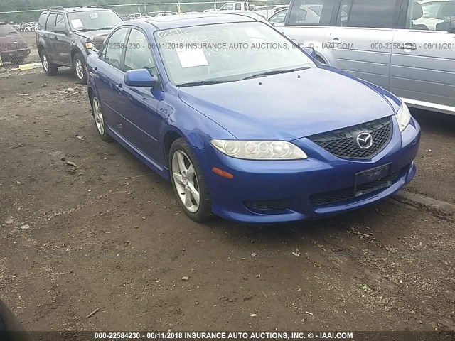 1YVHP80C445N11494 - 2004 MAZDA 6 I BLUE photo 1