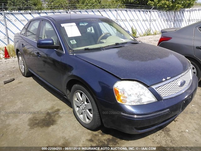 1FAHP24187G114042 - 2007 FORD FIVE HUNDRED SEL BLUE photo 1