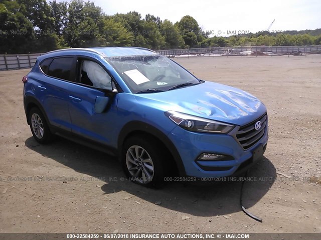 KM8J3CA45GU157374 - 2016 HYUNDAI TUCSON LIMITED/SPORT AND ECO/SE BLUE photo 1