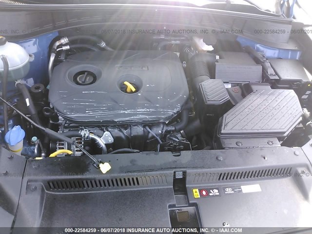 KM8J3CA45GU157374 - 2016 HYUNDAI TUCSON LIMITED/SPORT AND ECO/SE BLUE photo 10
