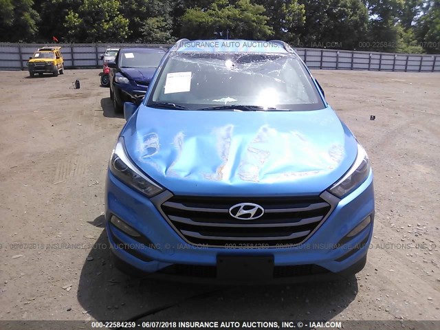 KM8J3CA45GU157374 - 2016 HYUNDAI TUCSON LIMITED/SPORT AND ECO/SE BLUE photo 6