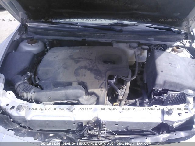 1G1ZC5E0XAF178624 - 2010 CHEVROLET MALIBU 1LT 银色 照片 10