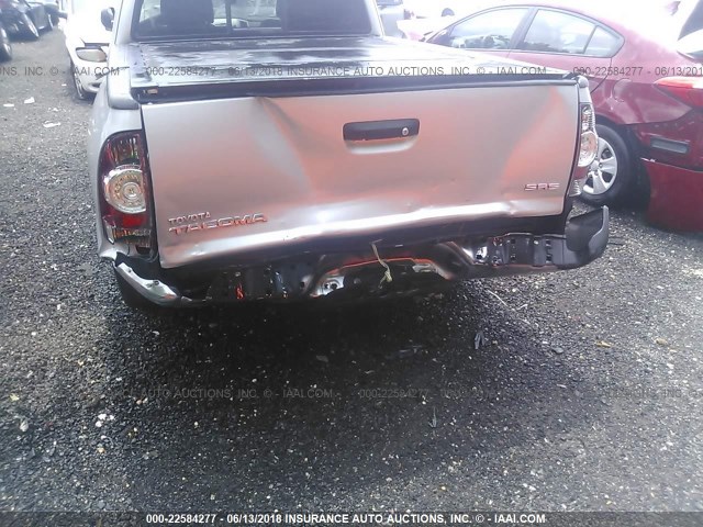 5TFTX4CN6BX006452 - 2011 TOYOTA TACOMA ACCESS CAB Silber Foto 6