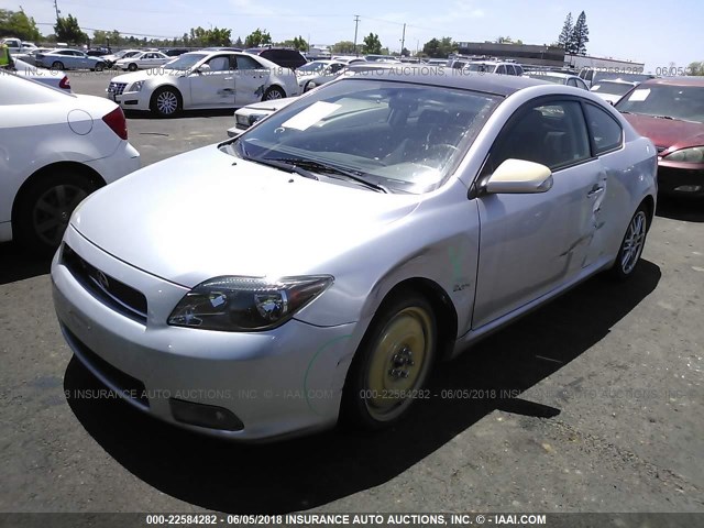 JTKDE167070219850 - 2007 TOYOTA SCION TC SILVER photo 2