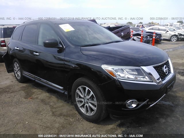 5N1AR2MN5EC655042 - 2014 NISSAN PATHFINDER S/SV/SL/PLATINUM 黑色 照片 1