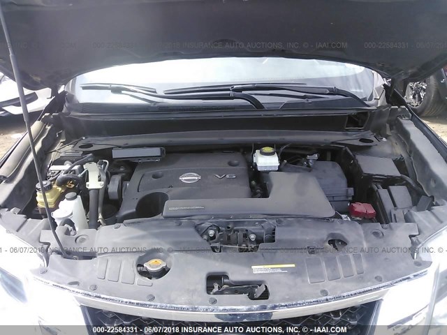 5N1AR2MN5EC655042 - 2014 NISSAN PATHFINDER S/SV/SL/PLATINUM 黑色 照片 10