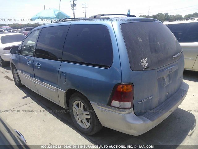 2FMZA56413BB10243 - 2003 FORD WINDSTAR SEL BLUE photo 3