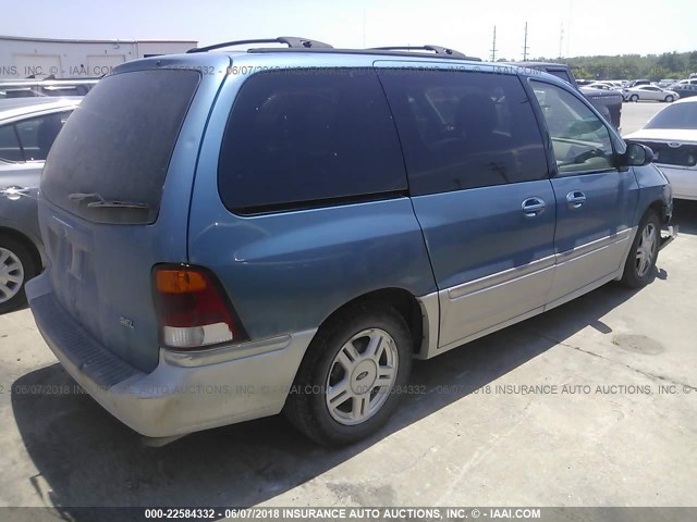 2FMZA56413BB10243 - 2003 FORD WINDSTAR SEL BLUE photo 4