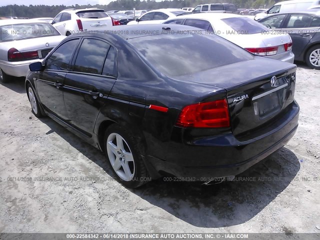 19UUA66204A059979 - 2004 ACURA TL BLACK photo 3