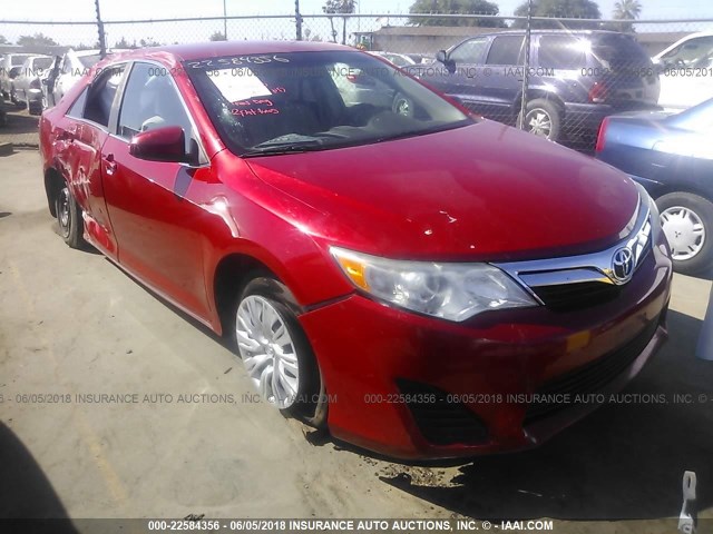 4T1BF1FK1DU663223 - 2013 TOYOTA CAMRY L/SE/LE/XLE 红色 照片 1