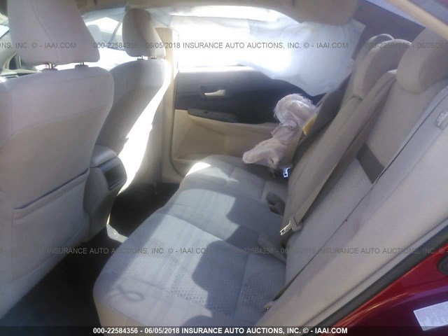 4T1BF1FK1DU663223 - 2013 TOYOTA CAMRY L/SE/LE/XLE 红色 照片 8