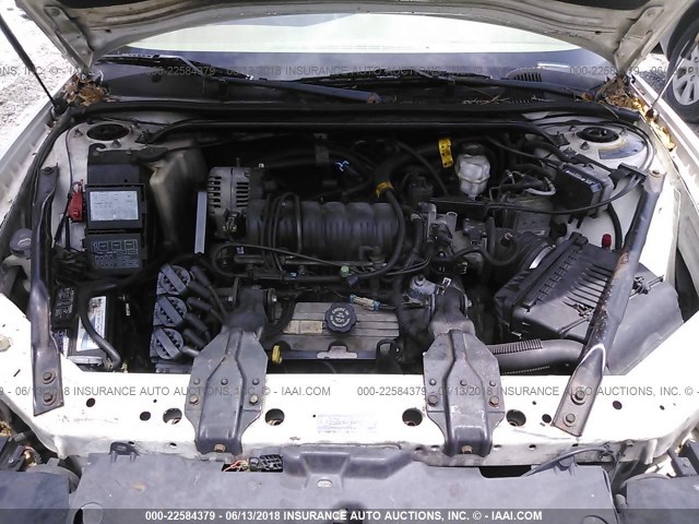 2G1WX12KX39188247 - 2003 CHEVROLET MONTE CARLO SS თეთრი ფოტო 10