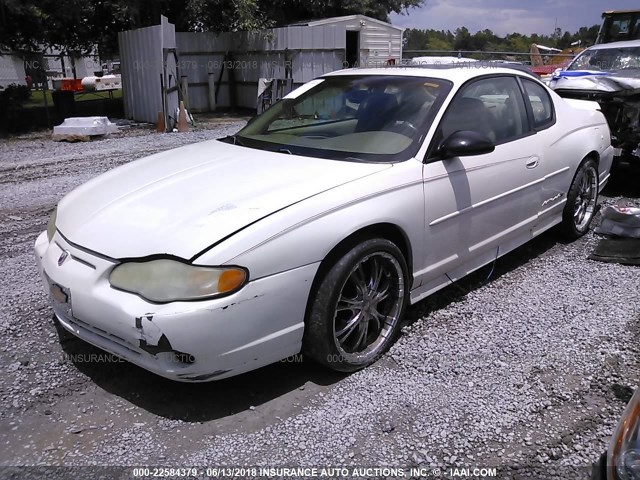 2G1WX12KX39188247 - 2003 CHEVROLET MONTE CARLO SS თეთრი ფოტო 2