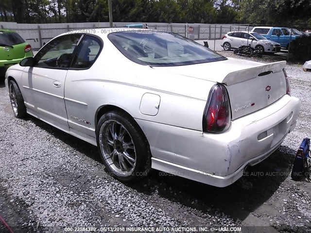 2G1WX12KX39188247 - 2003 CHEVROLET MONTE CARLO SS თეთრი ფოტო 3