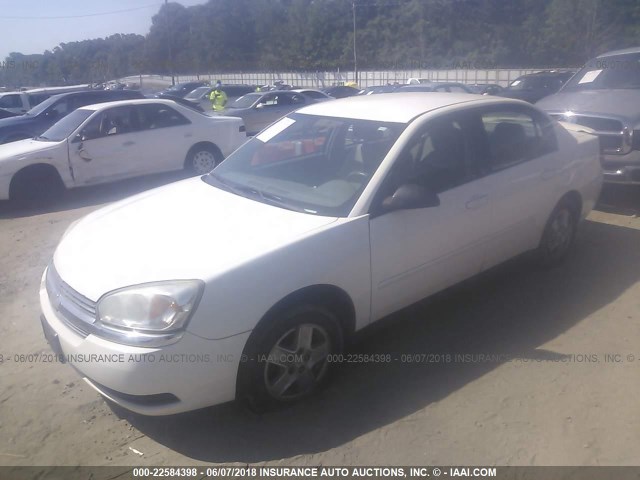 1G1ZT52885F100178 - 2005 CHEVROLET MALIBU LS 白色 照片 2