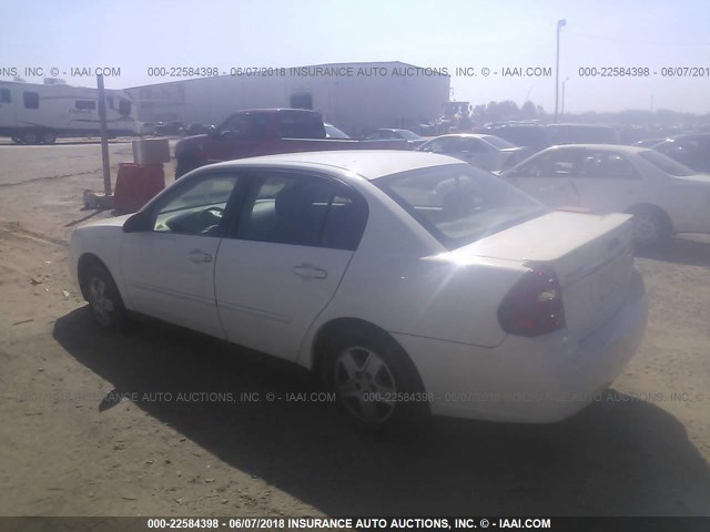 1G1ZT52885F100178 - 2005 CHEVROLET MALIBU LS 白色 照片 3