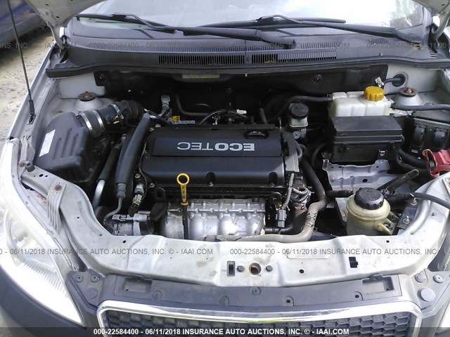 KL1TD66E89B320926 - 2009 CHEVROLET AVEO LS/LT 银色 照片 10