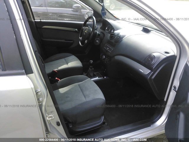 KL1TD66E89B320926 - 2009 CHEVROLET AVEO LS/LT 银色 照片 5