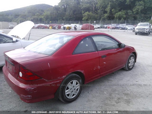 1HGEM21195L013690 - 2005 HONDA CIVIC DX VP RED photo 6