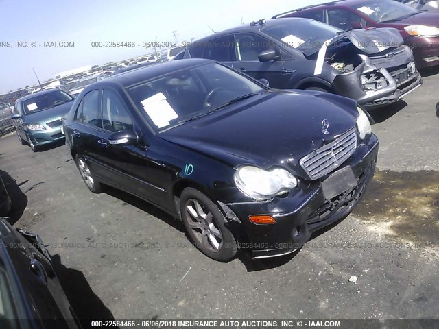 WDBRF54H37F885187 - 2007 MERCEDES-BENZ C 280 BLACK photo 1