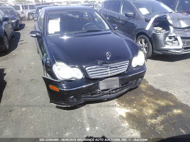 WDBRF54H37F885187 - 2007 MERCEDES-BENZ C 280 BLACK photo 6