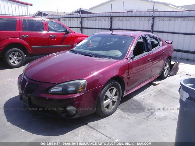 2G2WP522951151744 - 2005 PONTIAC GRAND PRIX MAROON photo 2