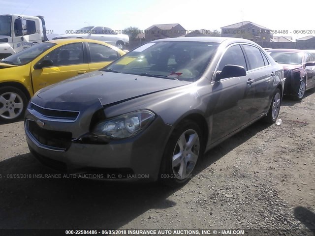 1G1ZB5E08CF166381 - 2012 CHEVROLET MALIBU LS 棕色 照片 2