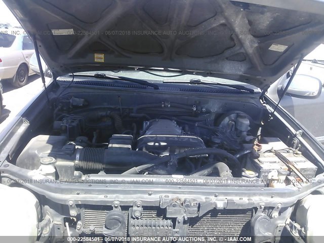 5TBRT34143S391487 - 2003 TOYOTA TUNDRA ACCESS CAB SR5 GRAY photo 10