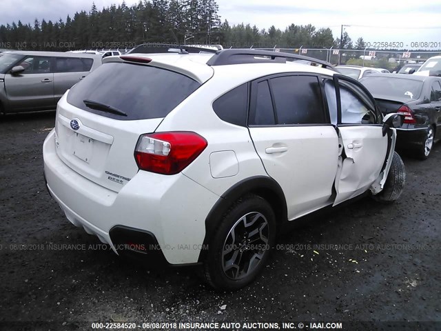 JF2GPABC7G8299507 - 2016 SUBARU CROSSTREK PREMIUM WHITE photo 4