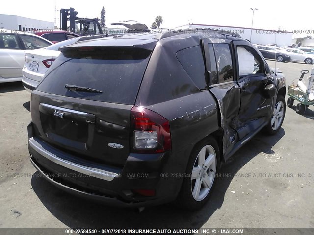 1C4NJCEA2ED674141 - 2014 JEEP COMPASS LATITUDE 棕色 照片 4