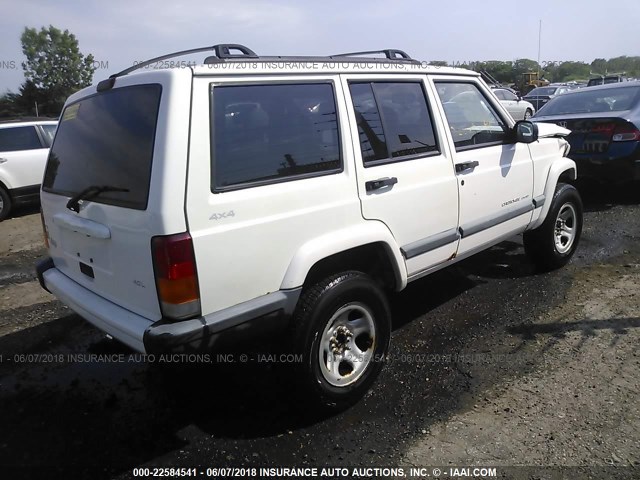 1J4FF68S8XL652093 - 1999 JEEP CHEROKEE SPORT/CLASSIC WHITE photo 4