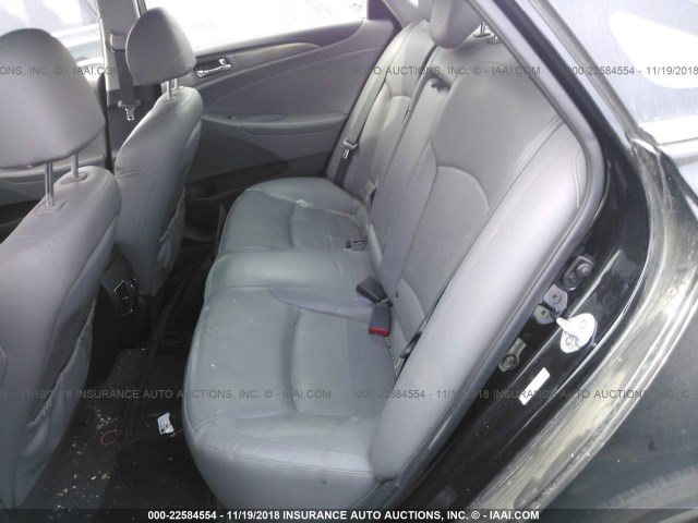 KMHEC4A49CA054994 - 2012 HYUNDAI SONATA HYBRID BLACK photo 8