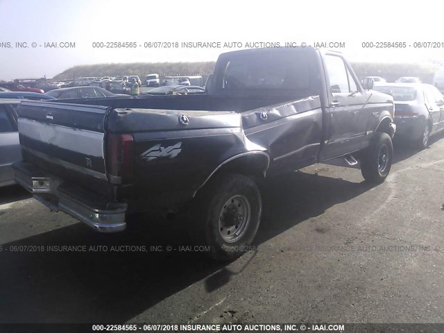 2FTHF26G0TCA62481 - 1996 FORD F250 BLACK photo 4